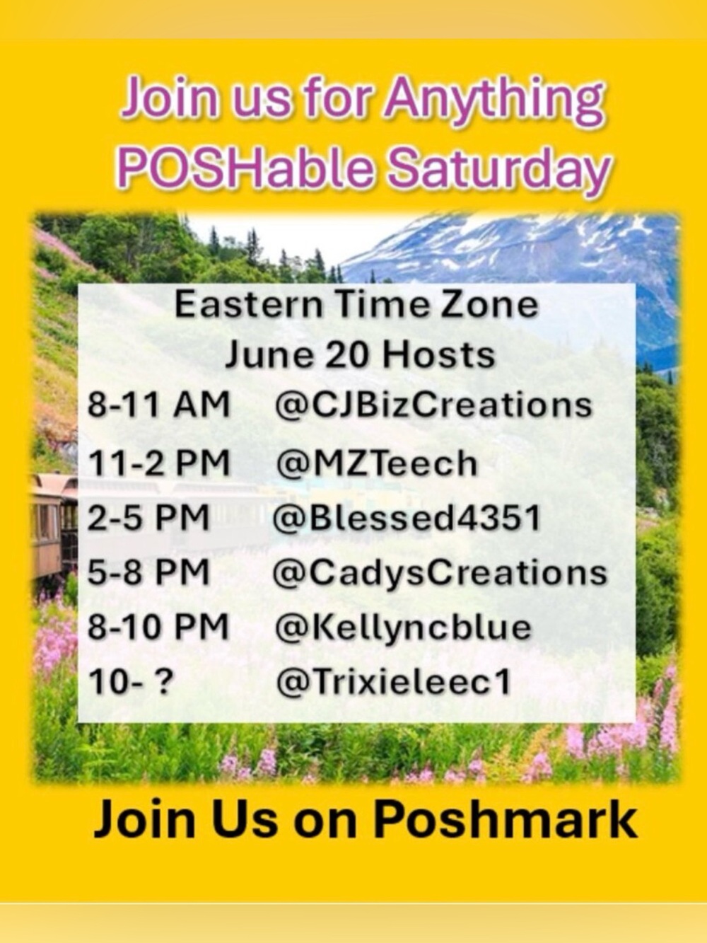 Cadyscreations is LIVE with Anything POSHable!